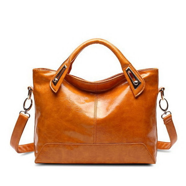 Women Oil Wax Leather Designer Handbags