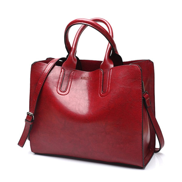 Leather Handbags Big Women