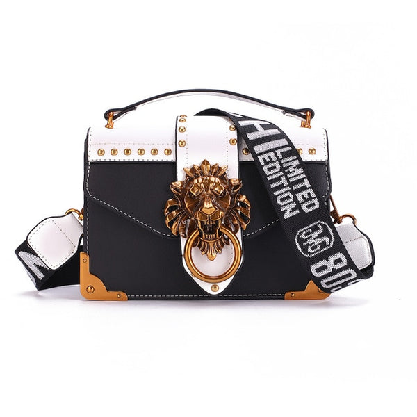 Fashion Metal Lion Head Mini Bag