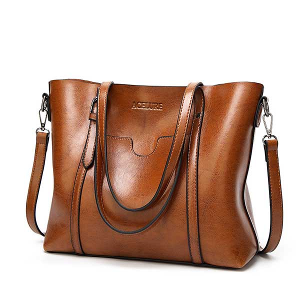Women bag Oil wax Women's