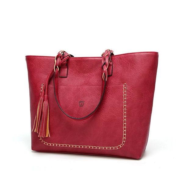 Tinkin  Vintage PU Tassel Women