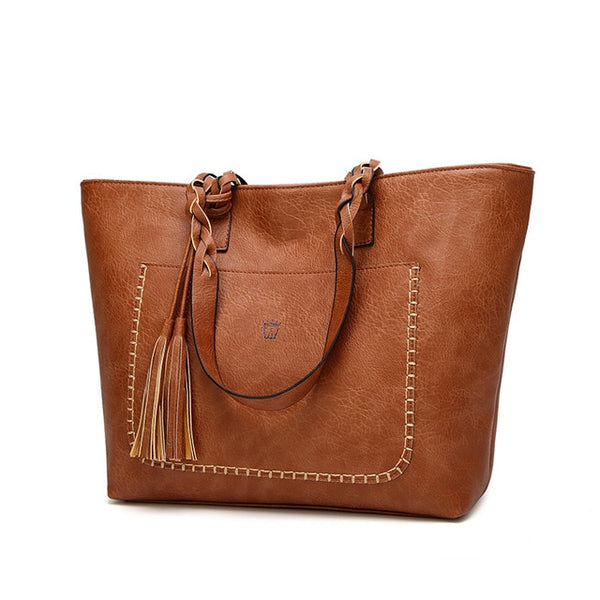 Tinkin  Vintage PU Tassel Women