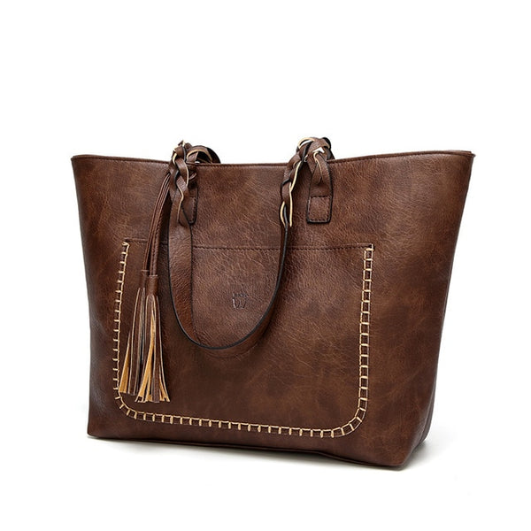 Tinkin  Vintage PU Tassel Women