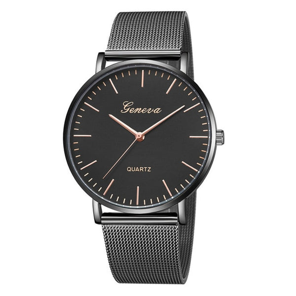 Modern Fashion Black Quartz Watch