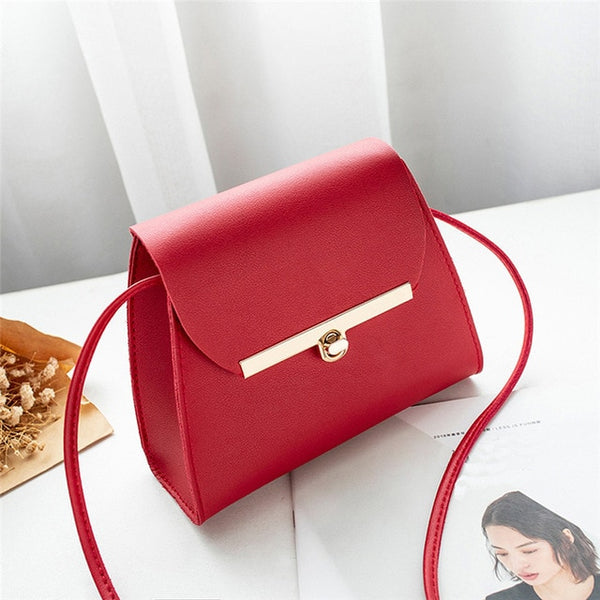 Flap Shoulder PU Leather Bags Women Girls