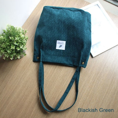 Woman Corduroy Shoulder Bag