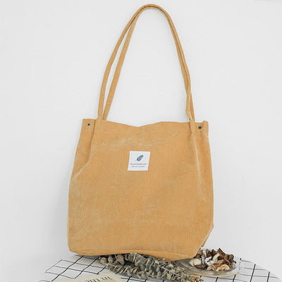 Woman Corduroy Shoulder Bag