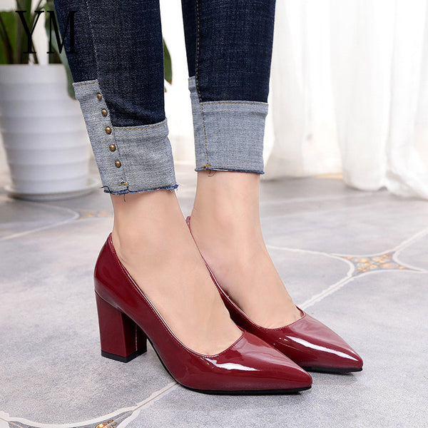 New Women Pumps Black High