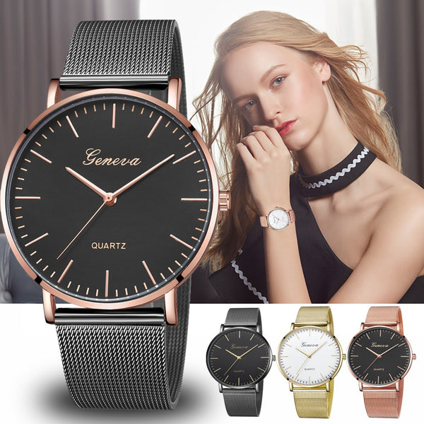 Modern Fashion Black Quartz Watch