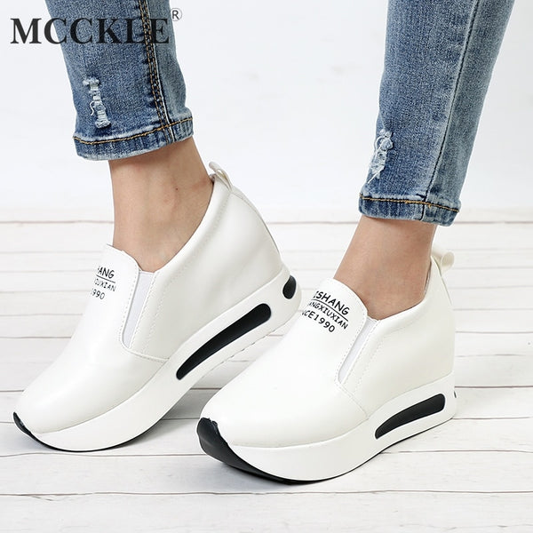 Women Creepers Spring Increasing Height Shoes