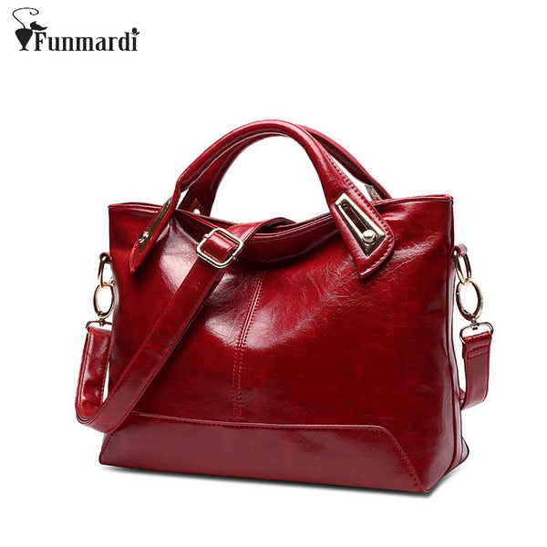 Women Oil Wax Leather Designer Handbags