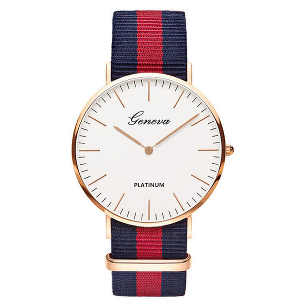 Hot Sale Nylon strap Style Quartz Women Watch