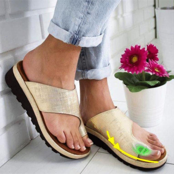 Women PU Leather Shoes Comfy Platform Sandals