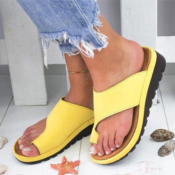 Women PU Leather Shoes Comfy Platform Sandals