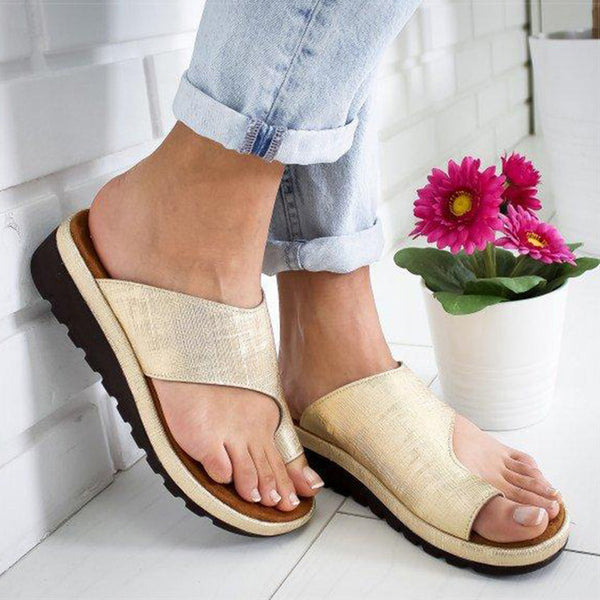 Women PU Leather Shoes Comfy Platform Sandals
