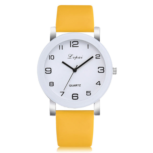 Casual Quartz Leather Band Watch Analog Wrist Watch