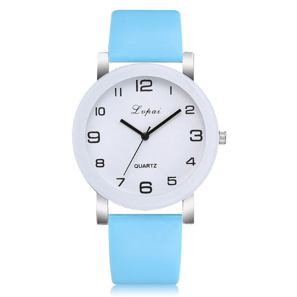 Casual Quartz Leather Band Watch Analog Wrist Watch