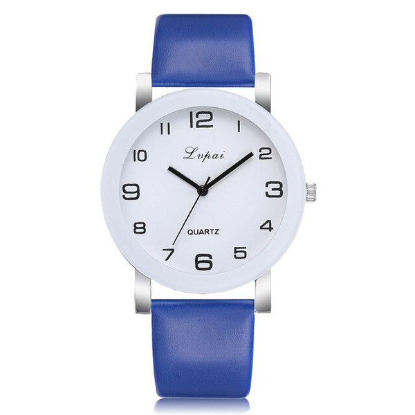 Casual Quartz Leather Band Watch Analog Wrist Watch