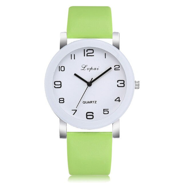 Casual Quartz Leather Band Watch Analog Wrist Watch
