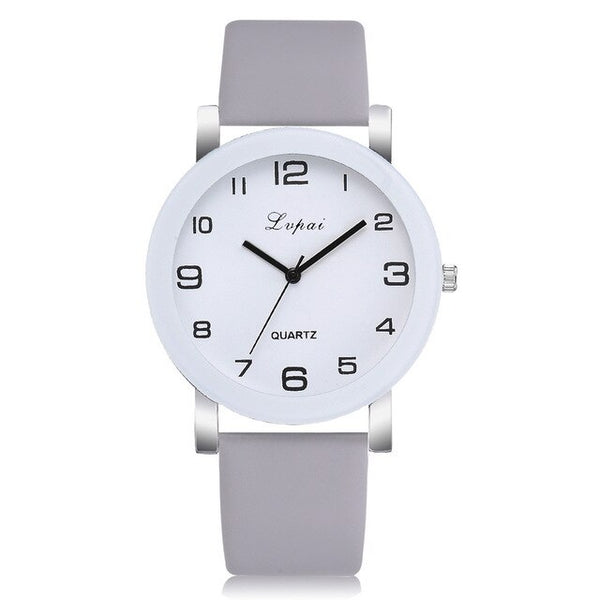 Casual Quartz Leather Band Watch Analog Wrist Watch